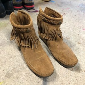 Minnetonka Fringe Boots